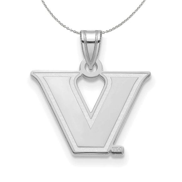 Sterling Silver Vanderbilt U. Small 'V' Star Necklace - 24 Inch - Picture 1 of 8